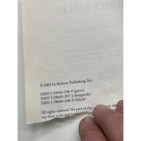 Holy bible book king James version old & new testaments paperback 2002 READ - Picture 5 of 5